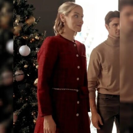 The Christmas Charade 2024 Whitney Red Dress Coat