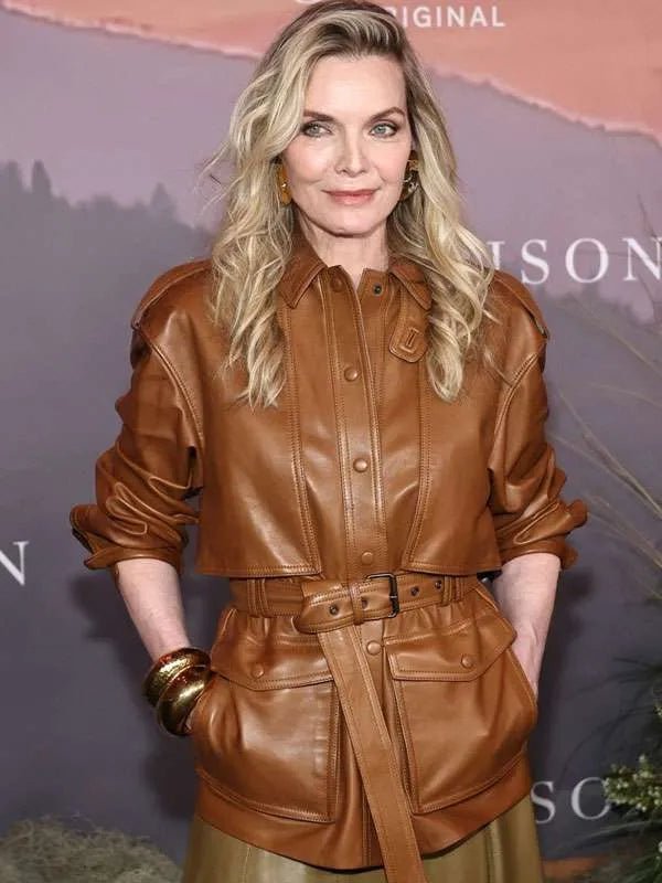 The_Madison_S01_Michelle_Pfeiffer_Premiere_Brown_Leather_Jacket The Madison S01 Michelle Pfeiffer Premiere Brown Leather Jacket