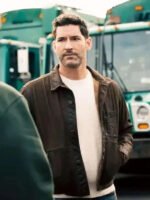 Tom Ellis CIA S01 Brown  Jacket