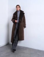 Topshop-Longline-Aviator-Faux-Shearling-Jacket-Chocolate