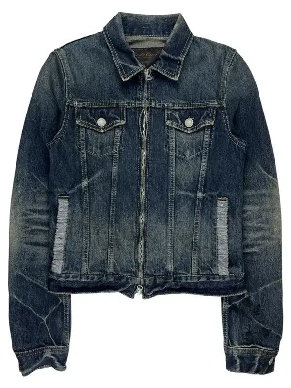 Undercover_Guruguru-era_Apple_Embroidered_Denim_Jacket Undercover Guruguru-era Apple Embroidered Denim Jacket - Image 1