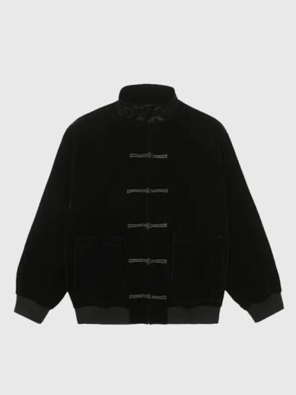Unisex-CLOT-Velvet-Jacket-Black