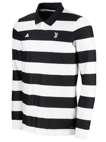 Unisex-Juventus-Adidas-Studio-Sgura-Long-Sleeve-Black-And-White-Jersey