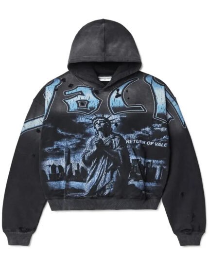 Vale Hoodie Black And Blue