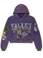 Vale Hoodie Purple Zip