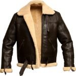 Vintage-Brown-Leather-Shearling-Jacket-sale