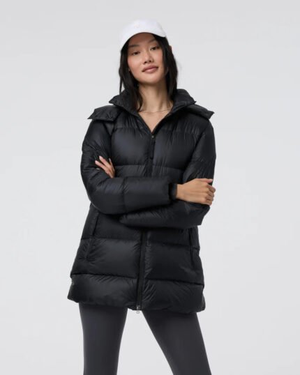 Vuori-Coordinate-Long-Down-Jacket-Black