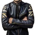 UNION JACK UK Flag Golden Black Jacket Zing Apparel