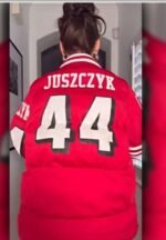 Kristin Juszczyk SF 49ers Puffer Coat Zing Apparel