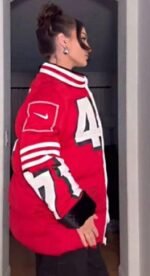 Kristin Juszczyk SF 49ers Puffer Coat Zing Apparel