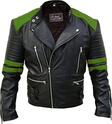 Men's Asymmetrical Zipper Brando Biker Jacket Zing Apparel