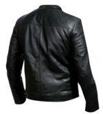 Stephen Amell Hooded Black Leather Jacket Zing Apparel