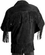 Black Leather Jacket For Men - Halloween Jacket