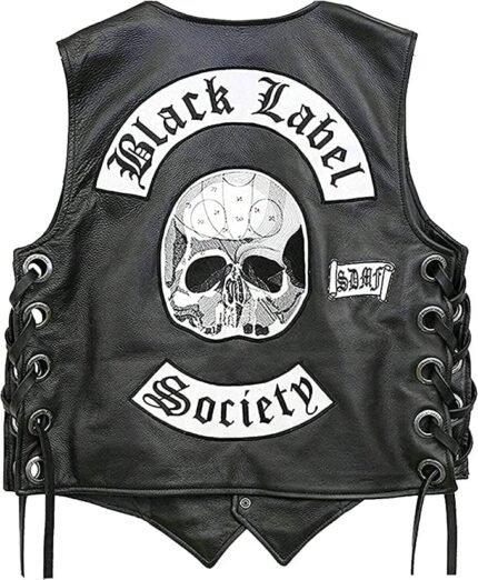 Skull Jacket Black Label Society Leather Vest Zing Apparel