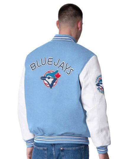 White-And-Blue-Jays-Bomber-Jacket