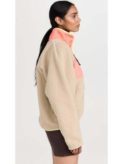 Wild Vacation Rentals 2026 D’Arcy Carden Pink Fleece  Jacket