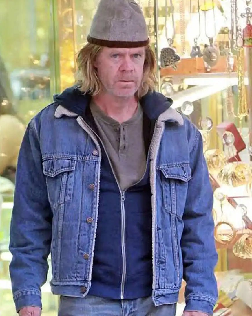 William-H.-Macy-Shameless-Denim-Jacket-On-Sale Frank Gallagher Jean Jacket - Image 1