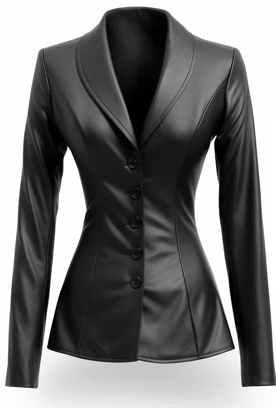 Women_Black_Leather_Slim_fit_Coat Women_Black_Leather_Slim_fit_Coat