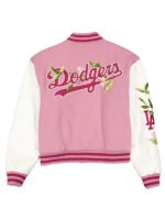 Women's Los Angeles Dodgers Bomber Jacket Pink