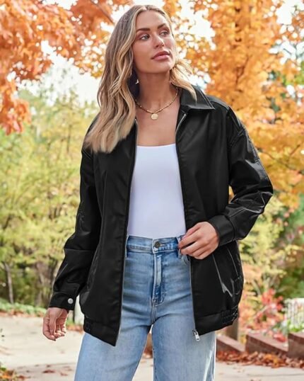 Womens-Oversized-Black-Leather-Jacket