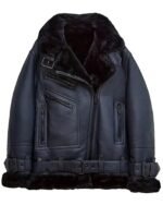 Womens-Shearling-Aviator-Jacket-Blue