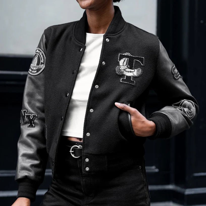 Womens-Wool-Varsity-Jacket-Black Womens-Wool-Varsity-Jacket-Black