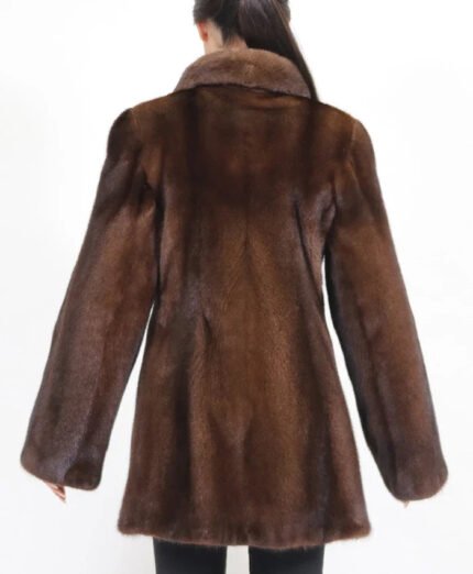 Womens_Shearling_Brown_Mink_Fur_Coat_Back