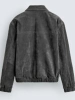 Zara Suede Jacket Men Grey - Image 5
