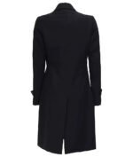 Double Breasted Wool Jacket Women, Black Zing Apparel