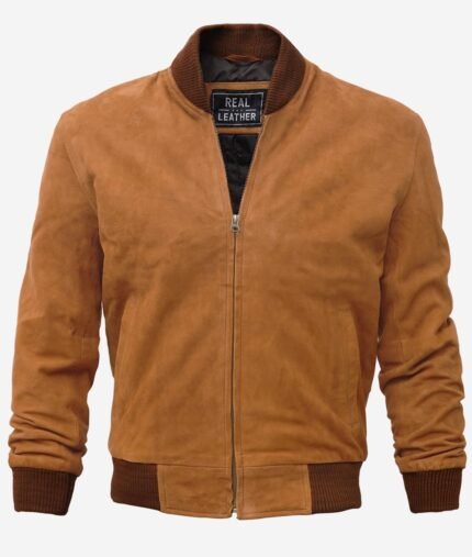 Premium Brown Suede Leather Jacket Zing Apparel