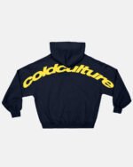 curved hoodie midnight blue