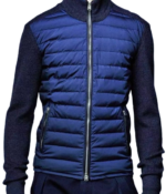 James Bond Puffer Jacket Men, Blue Zing Apparel