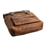 Personalized Premium Leather Travel Bag, Brown Zing Apparel
