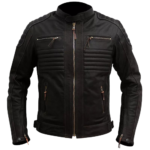 CE Armour Black Dimex Biker Jacket, Front