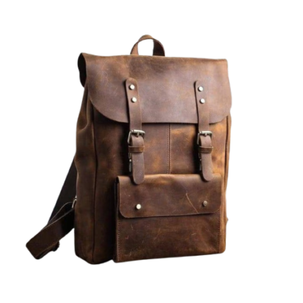 Personalized Premium Leather Travel Bag, Brown Zing Apparel
