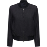 Zipper Cotton Bomber Jacket Women, Black Zing Apparel