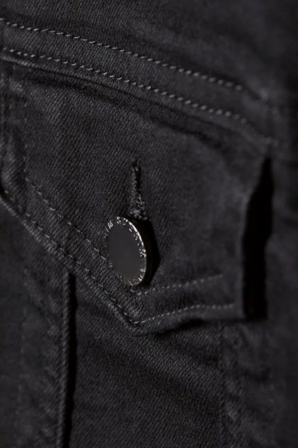 Black Denim Jacket Women, Pocketed Zing Apparel