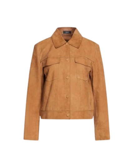 Camel Max Suede Trucker Leather Jacket Zing Apparel