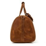 Premium Luggage Leather Duffel Bag, Brown Zing Apparel
