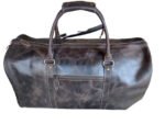 Leather Weekend Travel Bag Wilson, Brown Zing Apparel