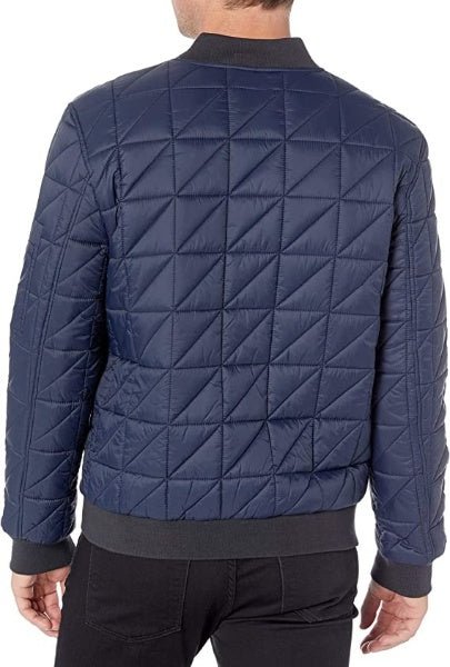 Cotton Quilted Puffer Jacket Men, Blue Zing Apparel