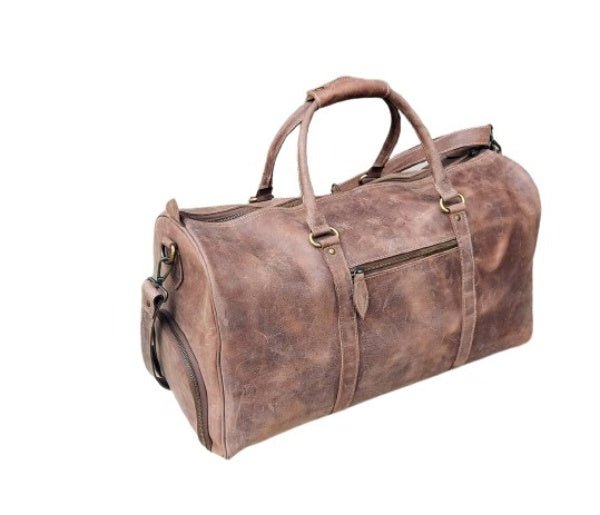image_3_a4788745-cfea-417c-ad0c-dd1b6786eb22 Leather Weekend Travel Bag Wilson, Brown Zing Apparel
