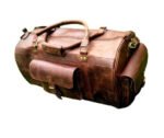 Vintage Leather Weekender with Shoe Pocket Zing Apparel