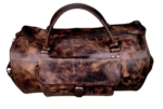 Handmade Full Grain Leather Weekender Bag Zing Apparel