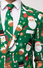 Christmas Santa Green Suit - Image 2