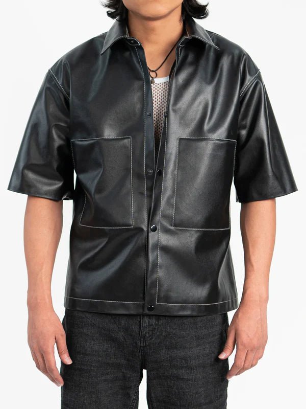 leather-button-down-shirt
