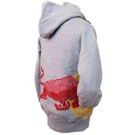 Vintage Red Bull Big Embroidered Logo Racing Hoodie Zing Apparel