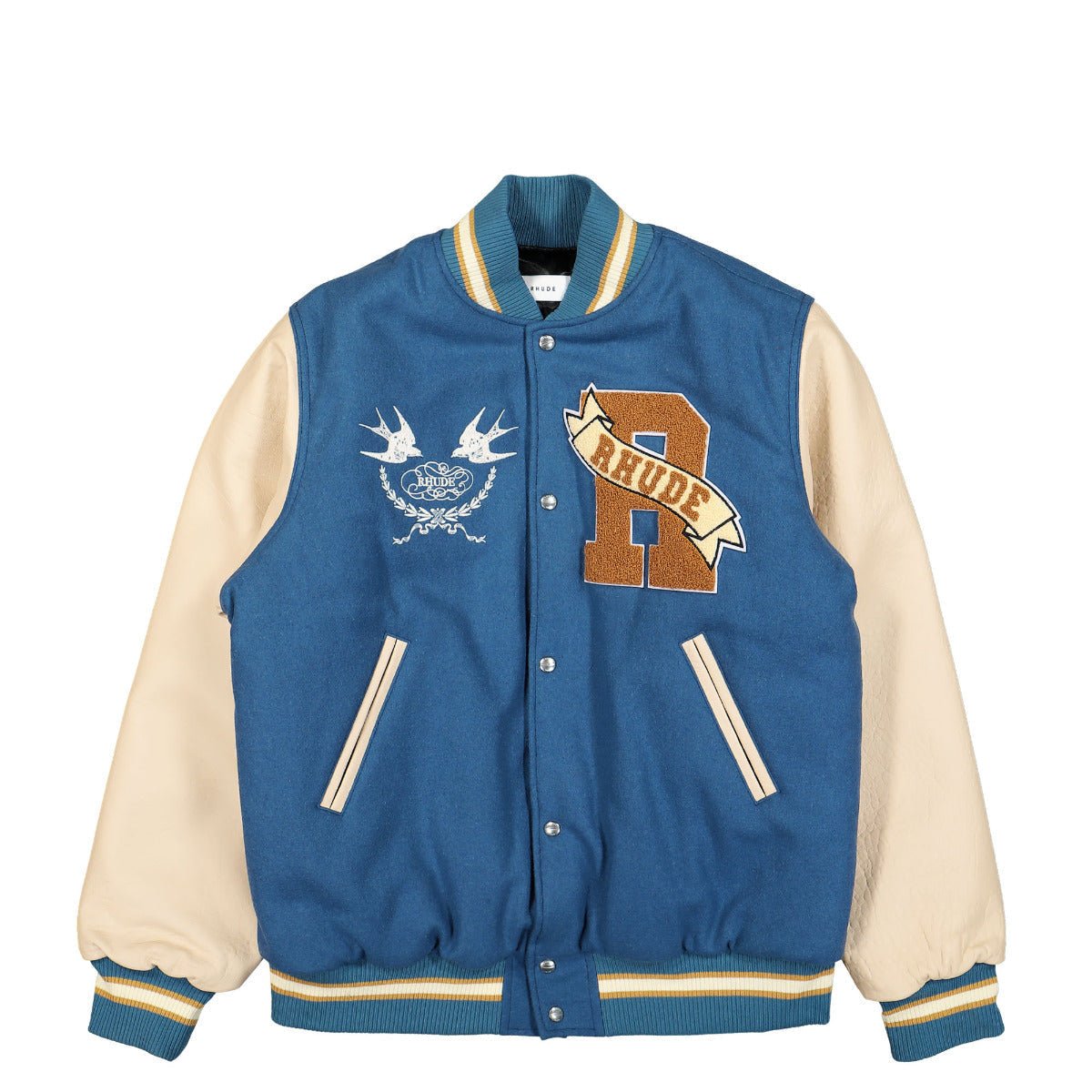 rhfw22ja38609048-slate-creme_1_dc9bc7de-3550-40e3-aff9-5b9d26201268 Blue Sparrow Letterman Varsity Jacket Slate/Cream Zing Apparel