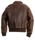 A-2 Force Brown Bomber Leather Jacket Zing Apparel