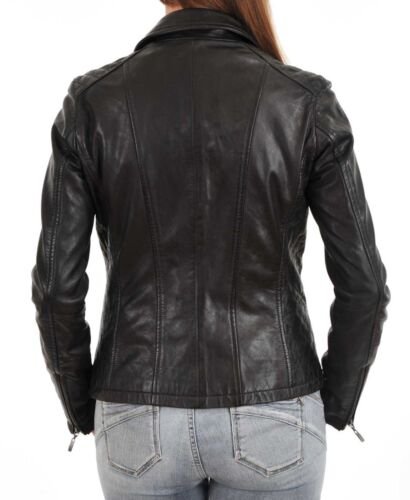 Lamb Skin Leather Blazer Women Slim Fit Zing Apparel